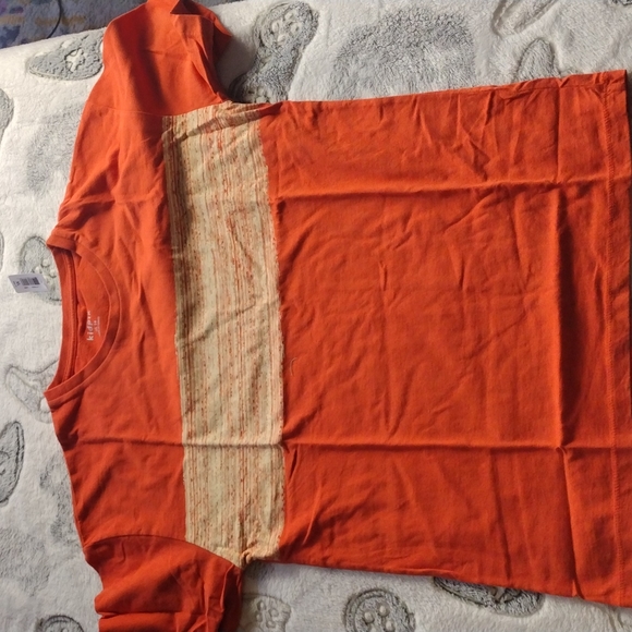 kidpik |Orange Stripe Oversized Tee - Picture 2 of 3